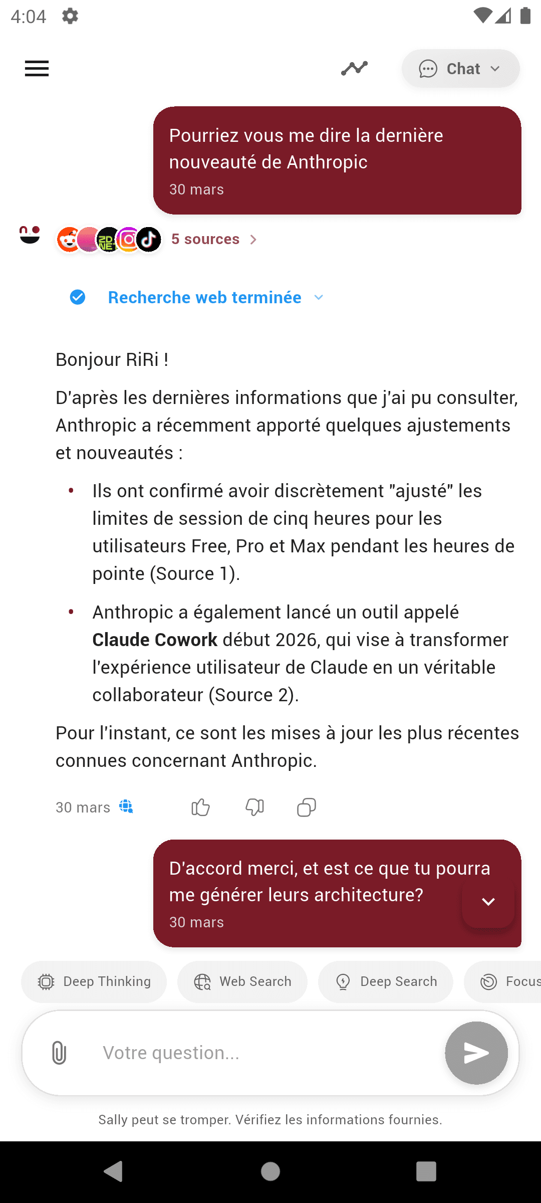 Capture d'écran de l'application 10
