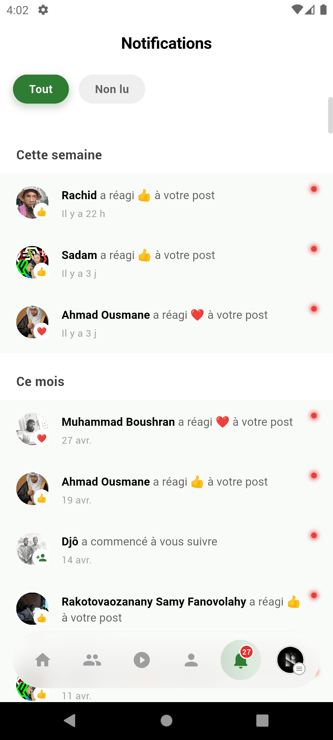 Capture d'écran de l'application 7